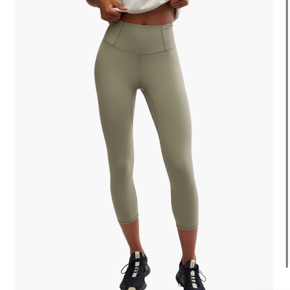 NWT FP Movement Never Better Capri Leggings | Sage Stone | Size XS